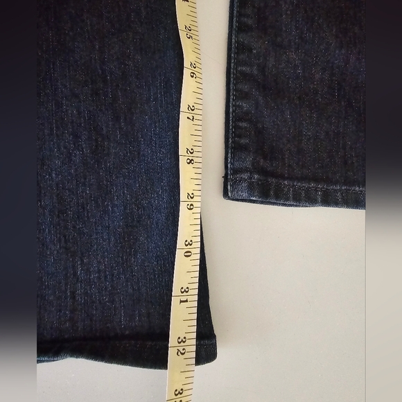 7 For All Mankind Mens Bootcut Jeans 36x32 Stretch Denim Whiskered Dark Blue - Picture 9 of 16